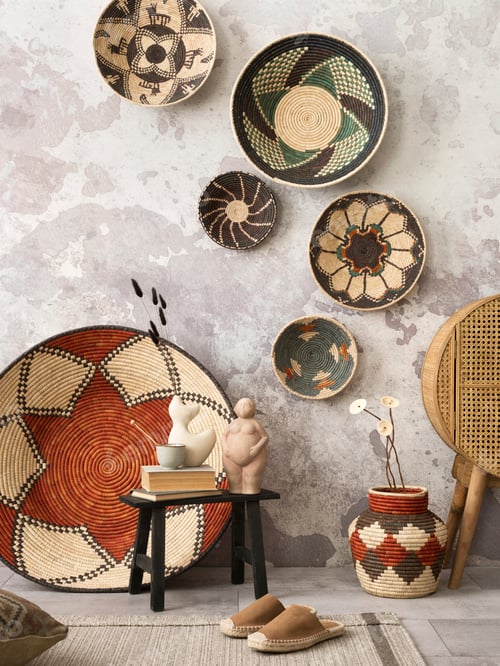 Preview: The stylish ethnic composition at living room interior