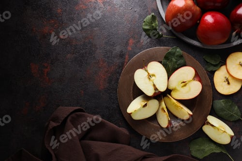 Preview: Red apples, concept of fresh and healthy food