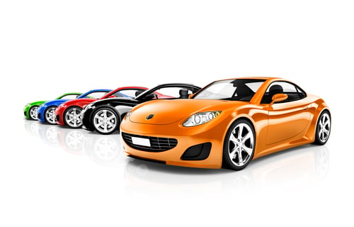 Preview: Multi Colored Three Dimensional Modern Cars