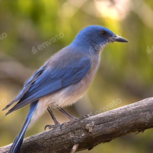 Preview: Western scrub-jay on a branch