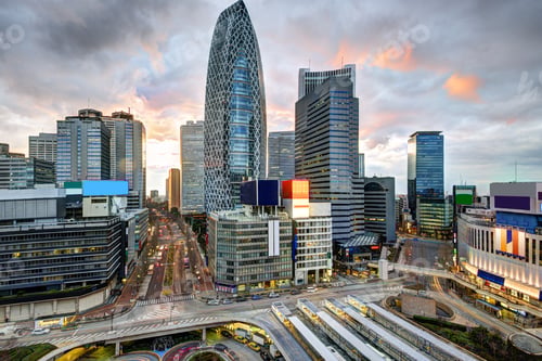 Preview: Shinjuku Ward Skyline In Tokyo, Japan.
