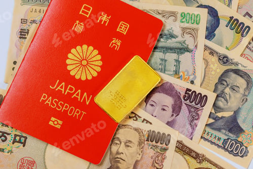 Preview: Citizens of Japan invest their Japanese yen in purchase of gold bars at a Japan based financial
