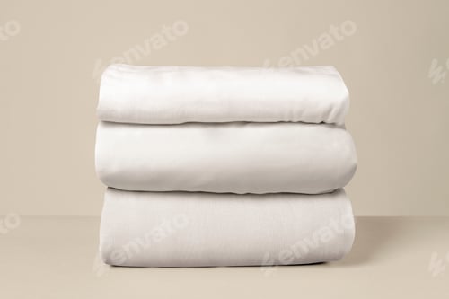Preview: Stacked white bed linen