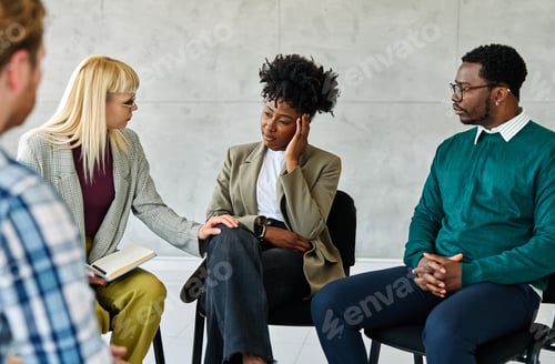 Preview: Young business people in the office