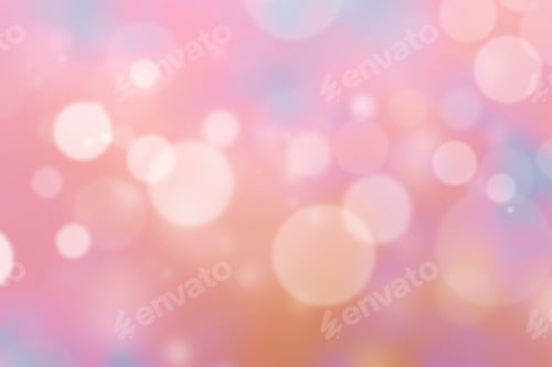 Preview: Pinkish bokeh patterned background illustration