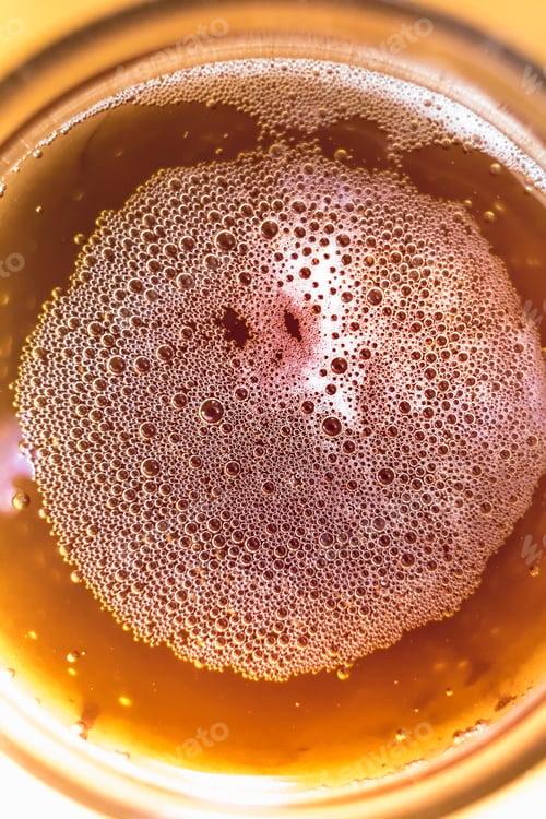 Preview: Close up of glass of home brew beer