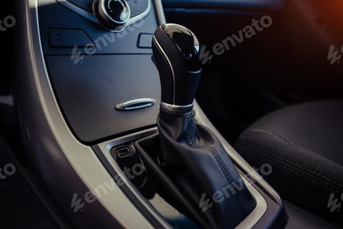 Preview: Modern car interior dashboard and steering wheel