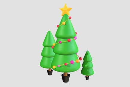 Preview: 3D Spruce Tree Accessories