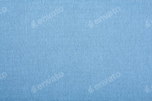 Preview: Blue Cotton Textile - Close Up Of Fabric Texture. Cotton Fabric Texture. Top View Of Cloth Textile