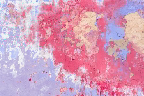 Preview: Colorful Abstract Wall with Paint and Texture