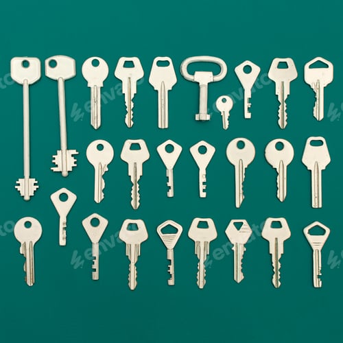 Preview: Keys set. Minimal art style