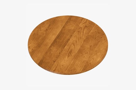 Preview: Round Wood Breakfast Tray with Diagonal Grain