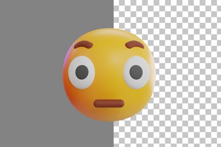 Preview: Flushed Emoji 3D Icon