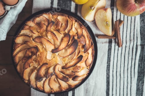 Preview: Top view on Apple pie