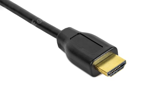 Preview: HDMI plug on white background