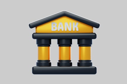 Aperçu: Structure de bâtiment bancaire minimaliste