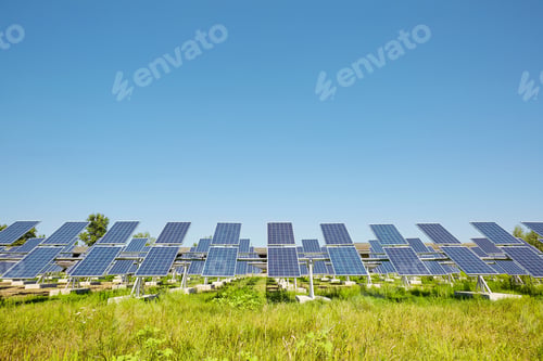 Preview: Solar panels. Alternative sources of power. Solar farm.