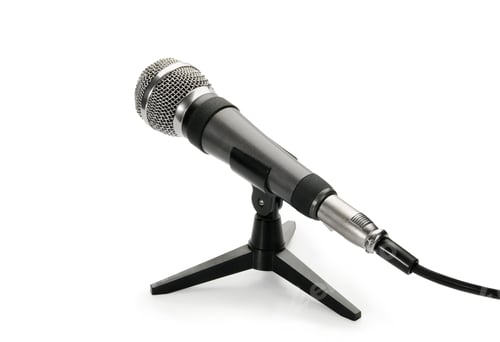 Preview: Microphone, isolated on white background