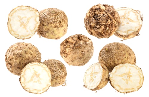 Preview: Celery root isolated on a white background