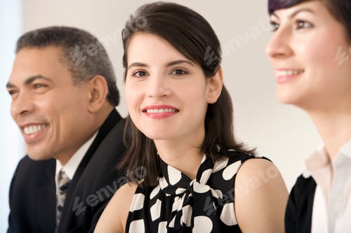 Preview: A young Caucasian businesswoman