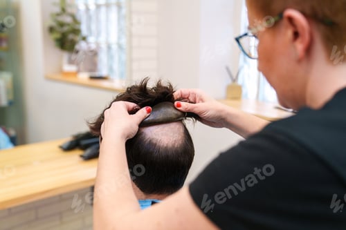 Preview: Capillary Clinic Expert Applies Natural Hair Prosthesis to Client