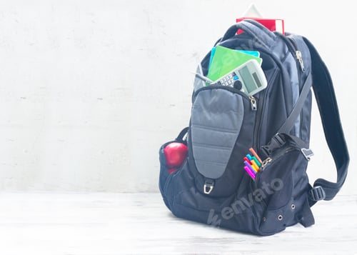 Preview: School backpack with supplies