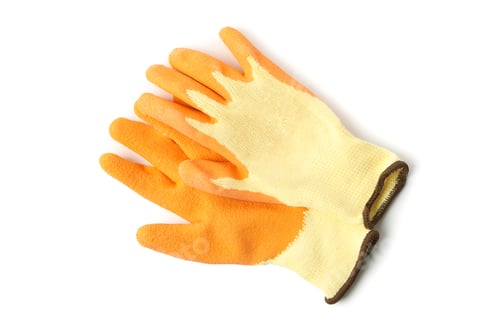 Preview: Gardening works gloves isolated on white background
