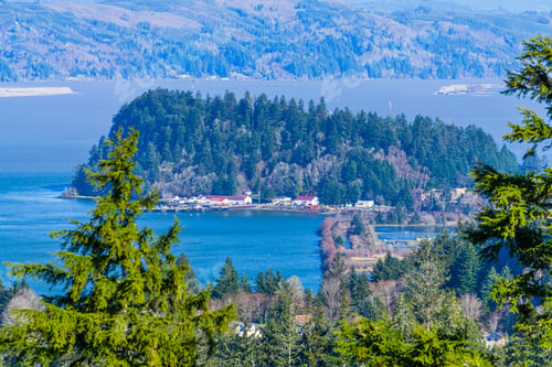 Preview: A View Of An Island Near Astoria, Oregon.