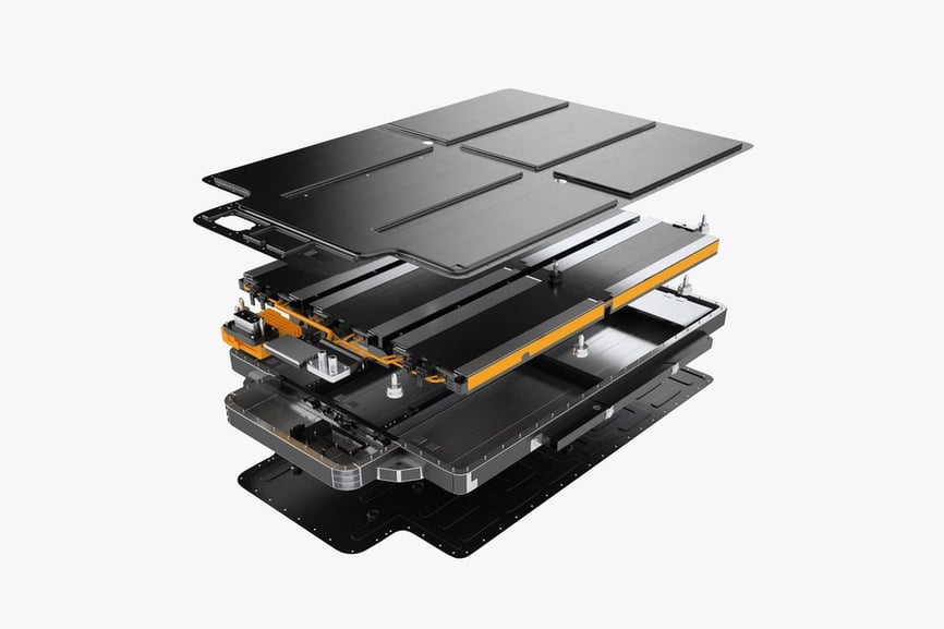 Electric Car Battery Pack - Exploded View 3D, Incl. electric car & car ...