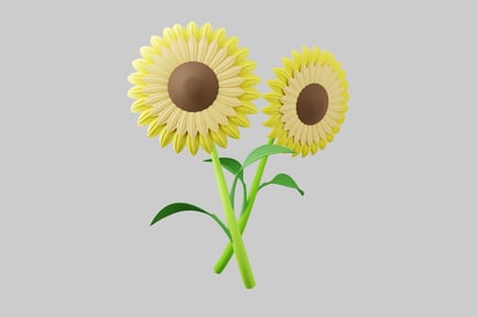 Preview: Two cheerful sunflowers
