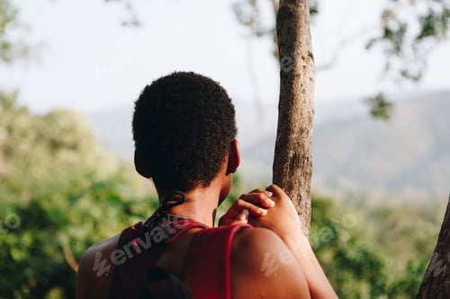 Preview: Woman enjoying the nature