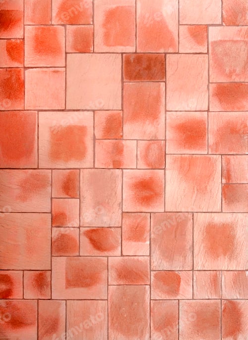 Preview: Beige and brown floor tiles close up