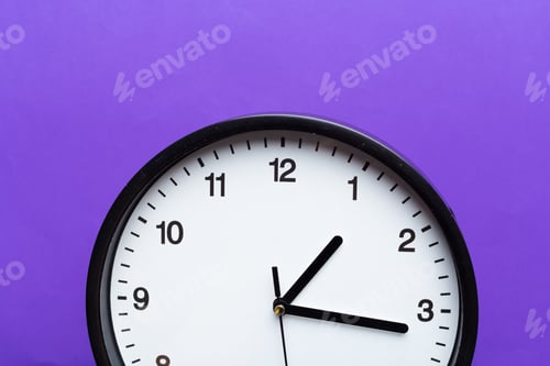 Preview: Wall Clock on color background