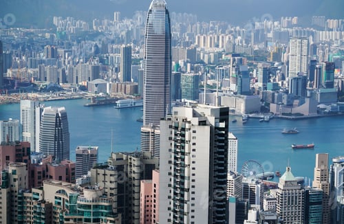 Preview: Victoria Harbor aerial view