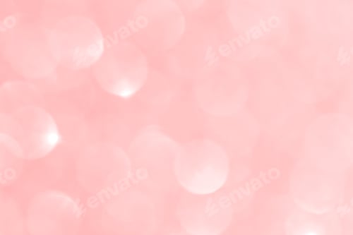 Preview: Pink Bokeh Glitter Soft Light Sparkling Love Valentine Pastel Background.