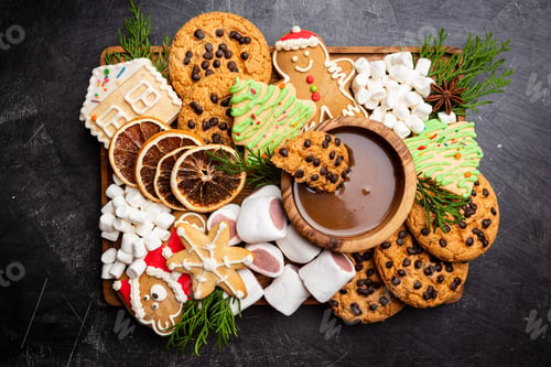 Preview: Christmas cookies and marshmallows