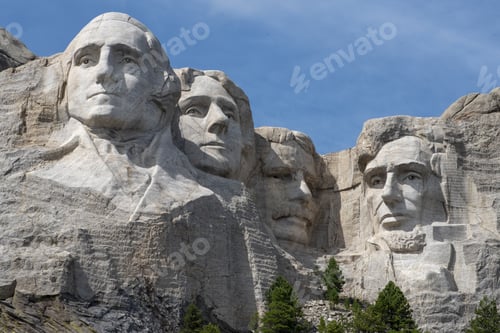 Preview: Scenery of the famous historic Mount Rushmore in South Dakota