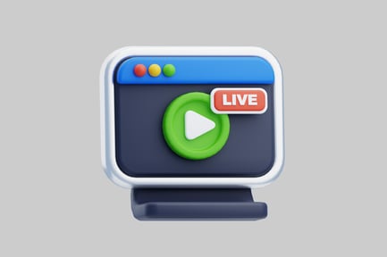 Preview: Live stream business presentation display