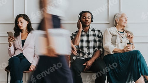 Preview: People sitting in a waiting room