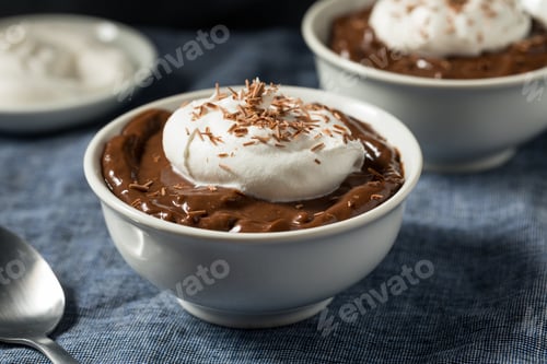 Preview: Sweet Homemade Chocolate Pudding in a Bowl
