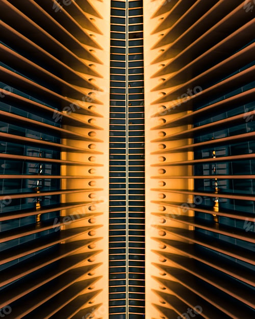 Preview: Vertical shot of an architectural building structure in World Trade Center of Oculus in New York