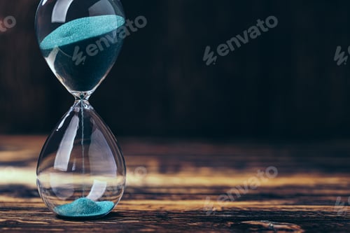 Preview: hourglass with green sand