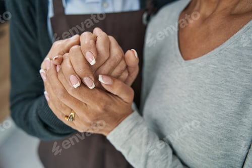 Preview: Close up of loving couple holding hands
