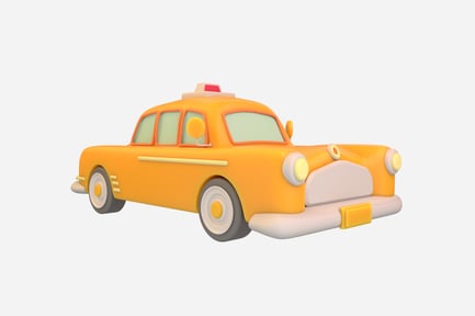 Preview: Taxi Car 3D Illustration