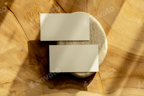 Preview: Blank business card, mockup