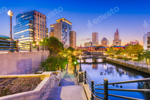 Preview: Providence, Rhode Island, USA park and skyline