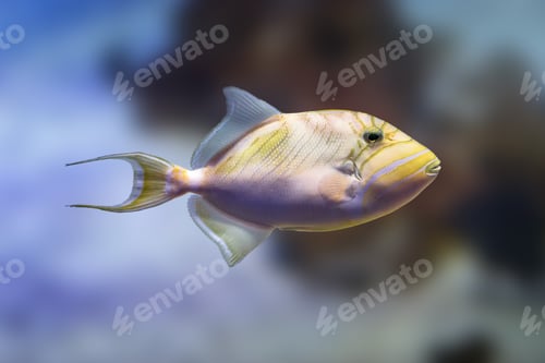 Preview: Queen Triggerfish (Balistes vetula) - Marine fish
