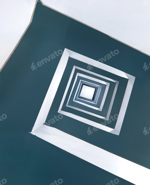 Preview: Beautiful square endless spiral pattern