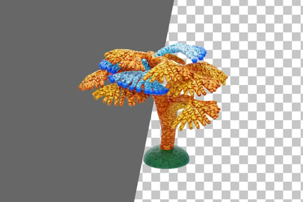 Preview: Multicolor Finger Coral 3D Icon