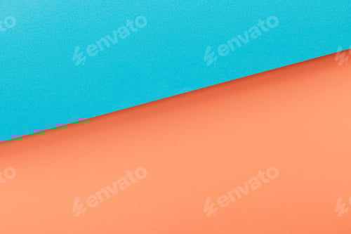Preview: Top view of blue and orange background
